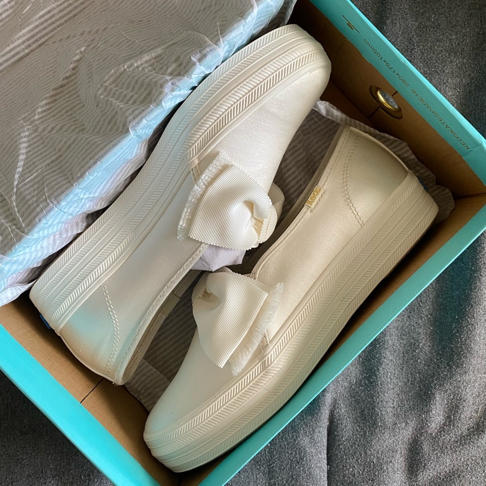 NWT Keds x Kate Spade White Sneakers